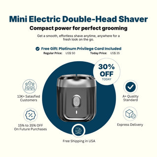 Mini Electric Double-Head Shaver