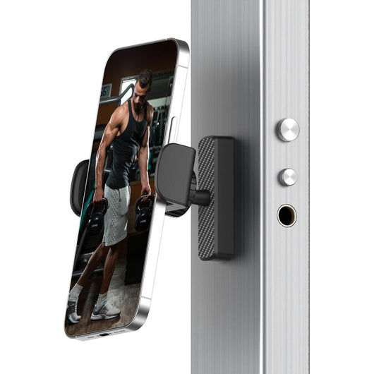 Professional Magnetic Phone Holder for Gym - 360° Adjustable, Strong Portable Magnet Mount for Workout Recording, Compatible with Android and iPhone 16/15/14/13/12, Ideal Fitness Accessory Gift for Men and Women